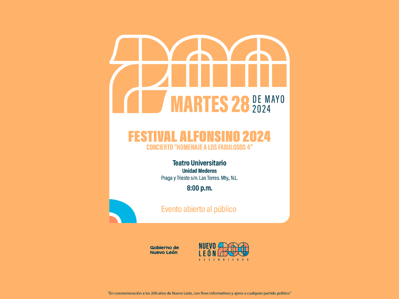 Homenaje a los fabulosos 4, Concierto