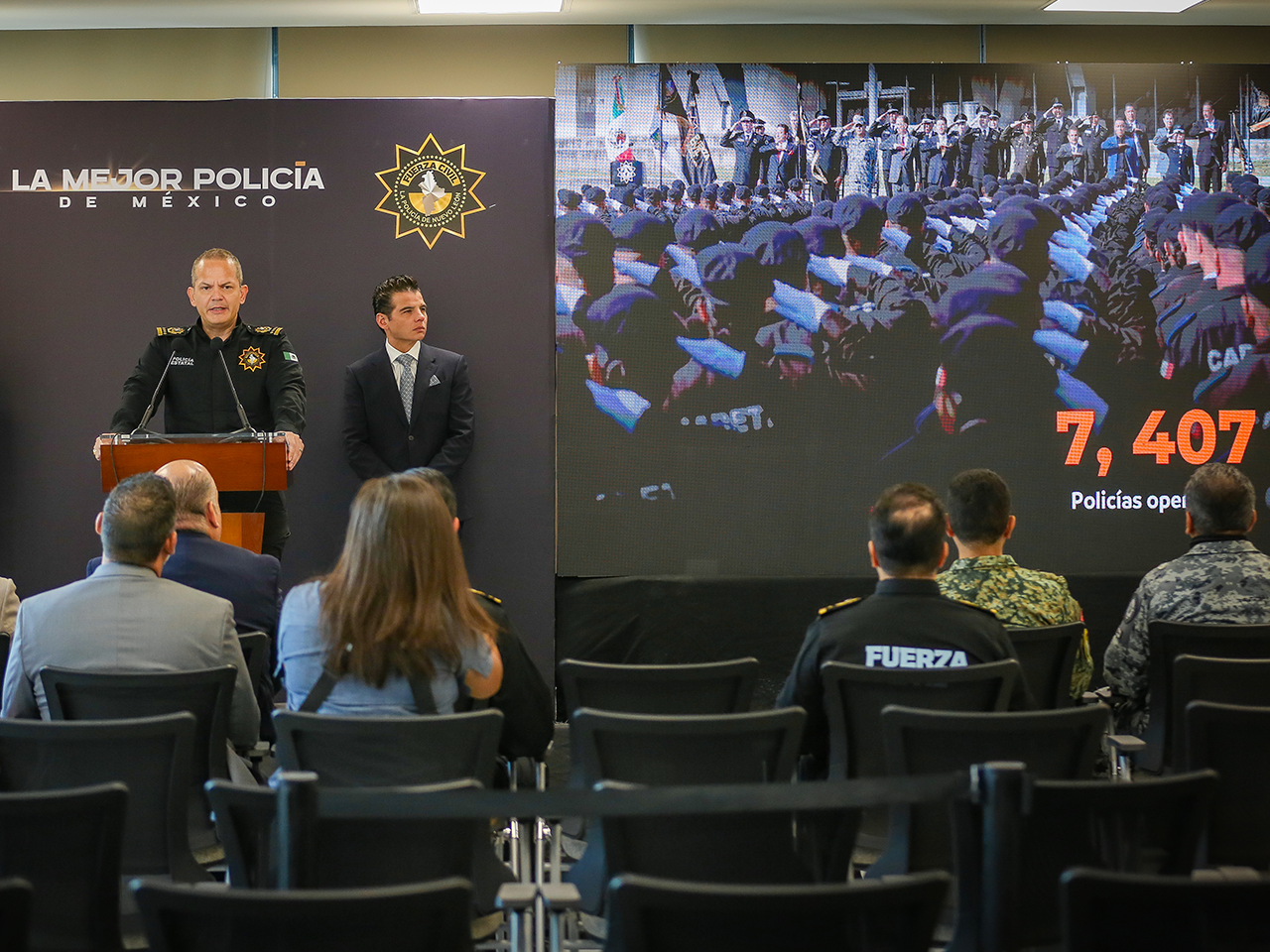 Reporta Mesa de Seguridad delitos a la baja y Fuerza Civil supera meta de 7 mil policías