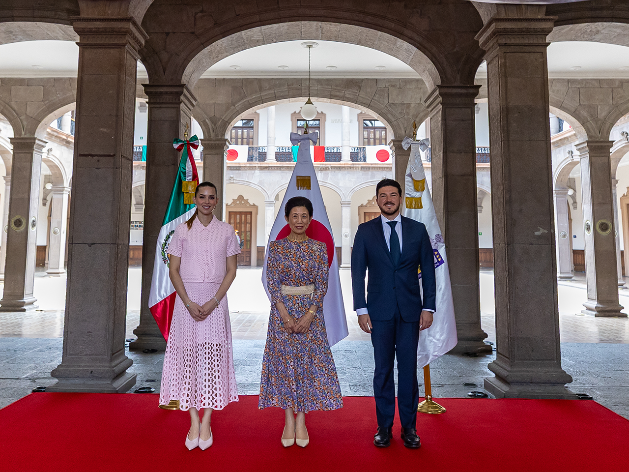 Recibe Samuel García a la Princesa Takamado; Inaugura Jardín Japonés en Parque del Agua