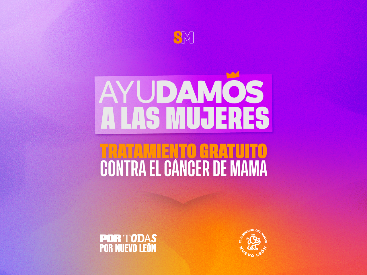  Ayudamos a las mujeres con tratamiento gratuito contra el cáncer de mama.