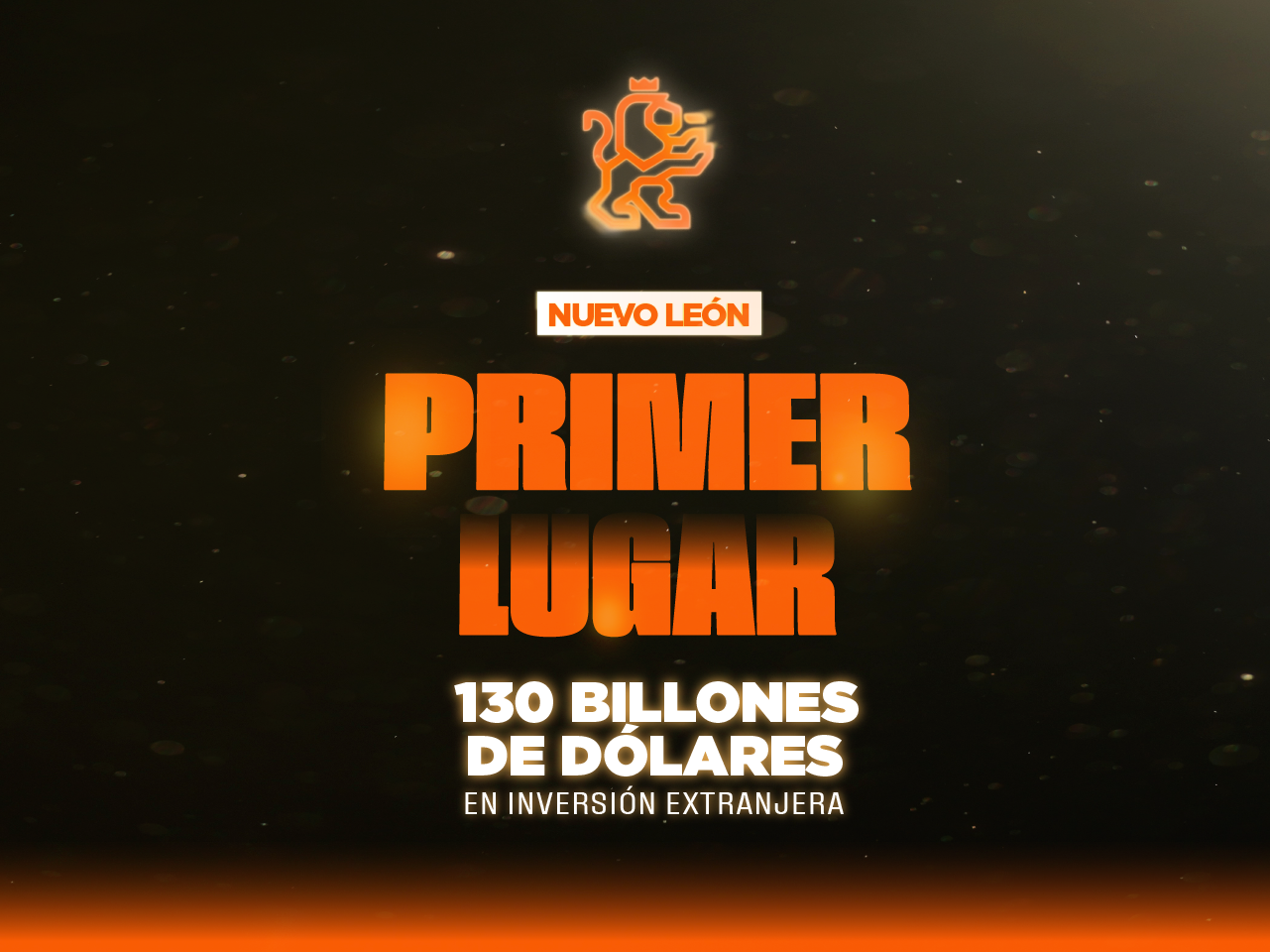 Primer lugar en inversión extranjera con 130 billones de dólares.