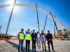 Samuel García y Mariana Rodríguez supervisan obras del Puente "Nuevo"  a la altura de Torre Rise